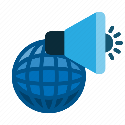 Communication, global, loud, network, sound, speaker, world icon - Download on Iconfinder
