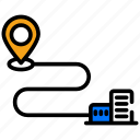office, location, pin, building, navigation