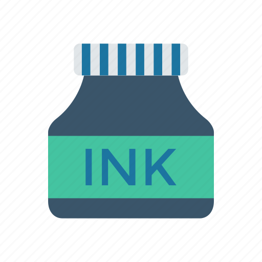 Bottle, ink, stationery, writing icon - Download on Iconfinder