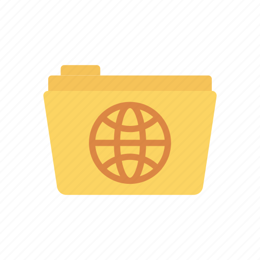 Document, folder, globe, world icon - Download on Iconfinder
