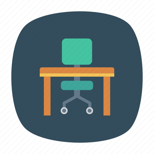 Chair, desk, home, office icon - Download on Iconfinder