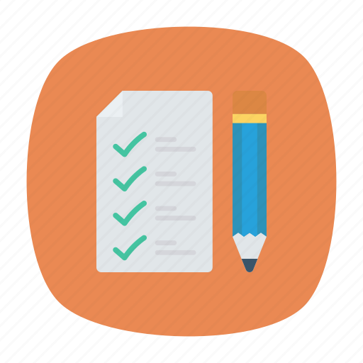 Checklist, clipboard, notepad, pencil icon - Download on Iconfinder