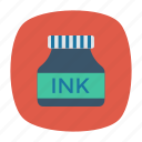 bottle, ink, stationery, writing