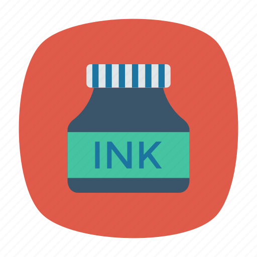 Bottle, ink, stationery, writing icon - Download on Iconfinder