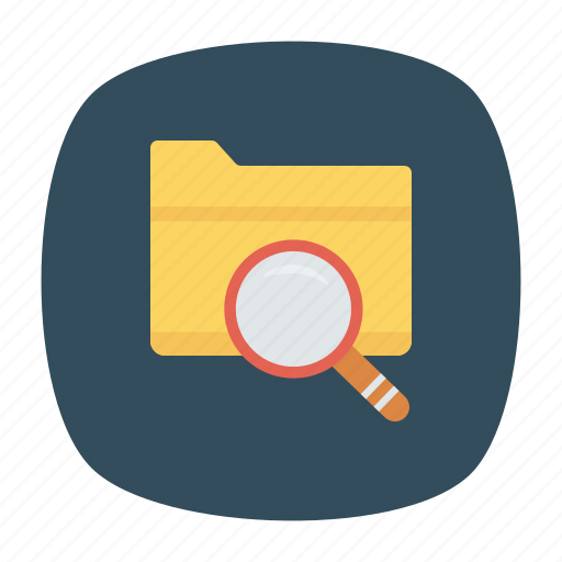 File, folder, magnifier, search icon - Download on Iconfinder