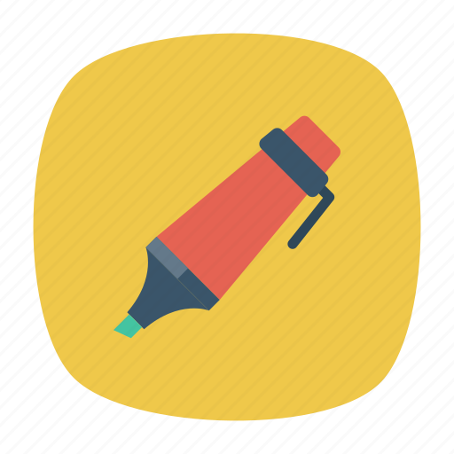 Highlight, marker, office, pen icon - Download on Iconfinder