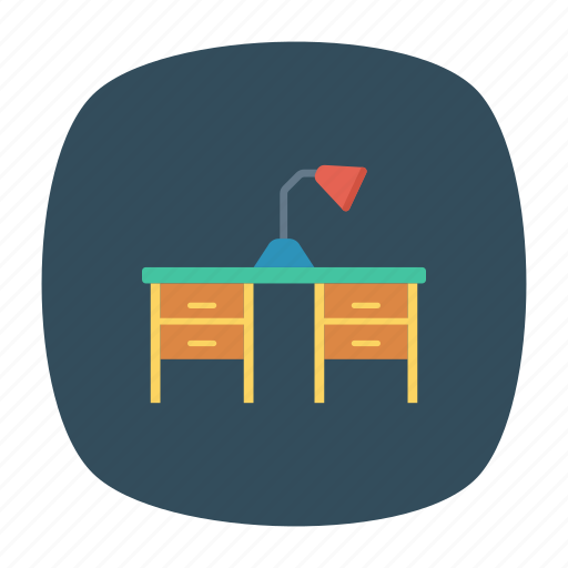 Lamp, school, table, working icon - Download on Iconfinder