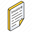 invoice, bill, payment slip, ecommerce, logistic bill