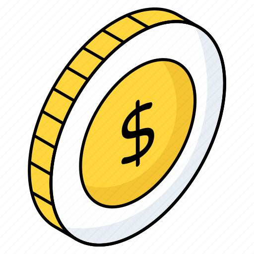 Dollar coin, cash, money, finance, currency icon - Download on Iconfinder