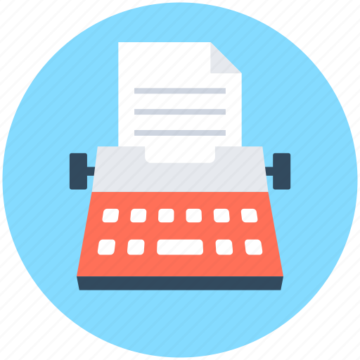 Document, type, typer, typewriter, typing icon - Download on Iconfinder