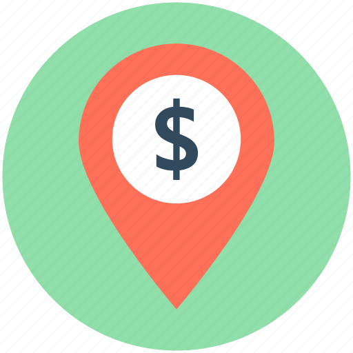 Bank location, location marker, location pin, map locator, map pin icon - Download on Iconfinder