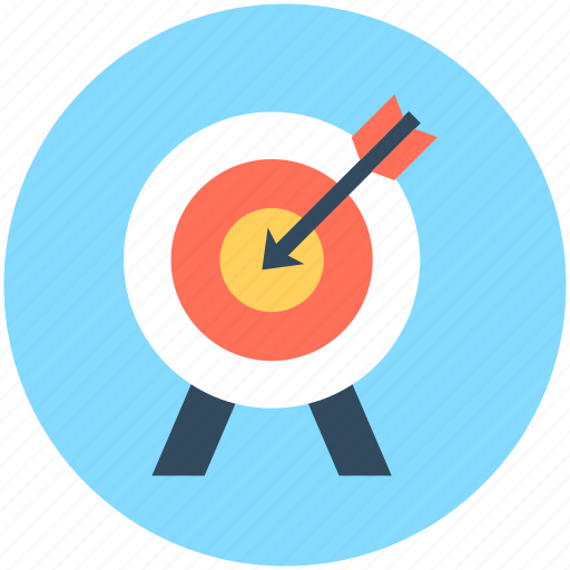 Archery arrow, bullseye, dart, dartboard, target icon - Download on Iconfinder