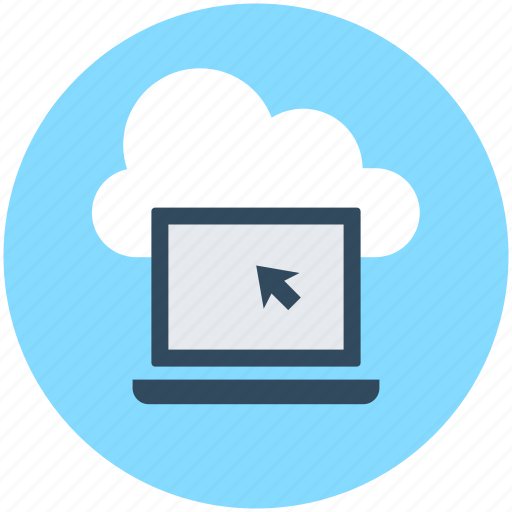 Cloud computing, cloud laptop, cloud network, laptop, network icon - Download on Iconfinder