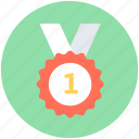 achievement, medal, position medal, prize, reward