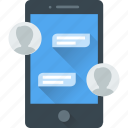 chat, comments, communication, mobile, talk