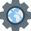 globe, globe gear, optimization, seo, worldwide