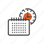 schedule, alarm, appointment, calendar, date, notification, schedule icon 