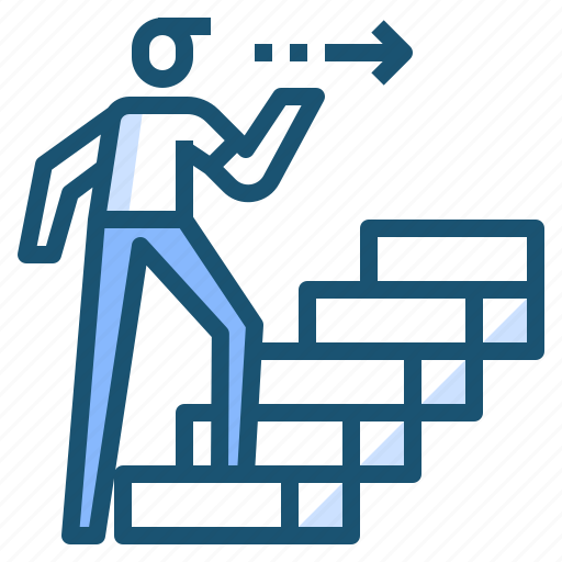 Man, stair, step, walk icon - Download on Iconfinder