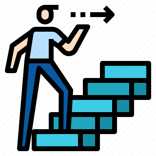 Man, stair, step icon - Download on Iconfinder on Iconfinder