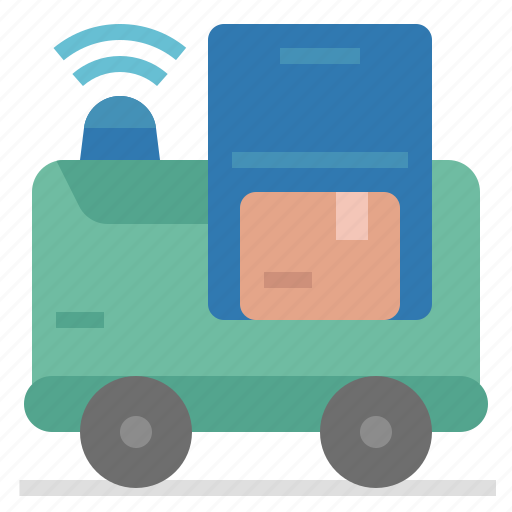 Robotic, delivery, driverless, shipping, autopilot, robotic delivery icon - Download on Iconfinder
