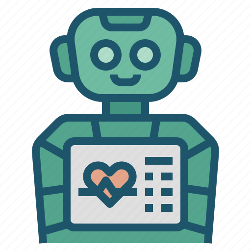 Robotics, healthcare, technology, robot, ekg, ecg, robotics healthcare icon - Download on Iconfinder