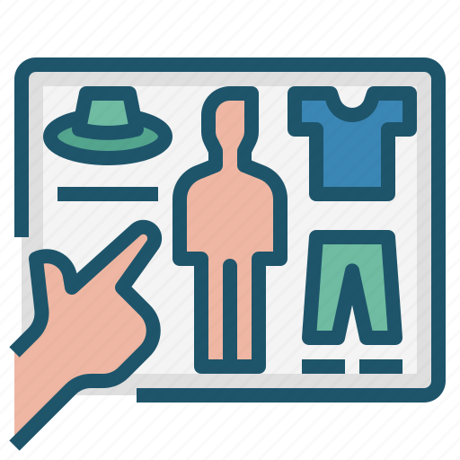 Virtual, interfaces, fashion, apparel, visualization, fitting, virtual interfaces icon - Download on Iconfinder