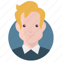 avatar, blonde, businessman