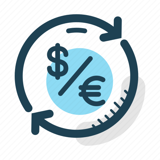 Conversion, currency, dollar, euro, exchange, money, transfer icon - Download on Iconfinder