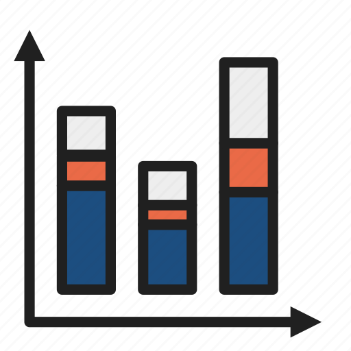 Stacked, bar, chart, business, analytics, diagram, finance icon - Download on Iconfinder