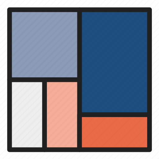 Treemap, chart, colored, business, analytics, diagram, finance icon - Download on Iconfinder