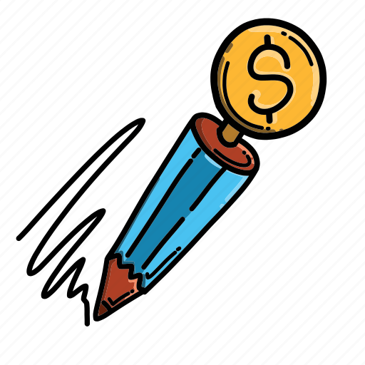 Dollar, idea, market, money, pencil icon - Download on Iconfinder