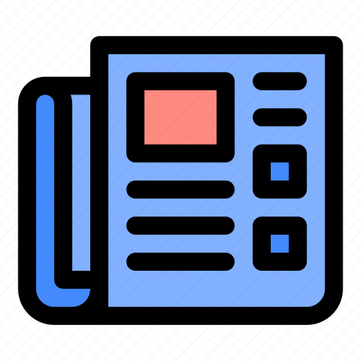 Events, lunch, news, newspaper, paper, read, work icon - Download on Iconfinder