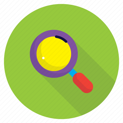 Business, color, magnifying glass, marketing, office, search, shadow icon - Download on Iconfinder