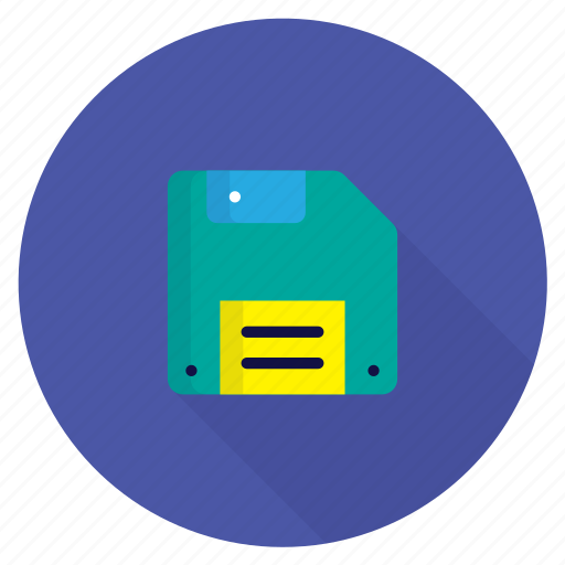 Business, color, floppy disk, marketing, office, save, shadow icon - Download on Iconfinder