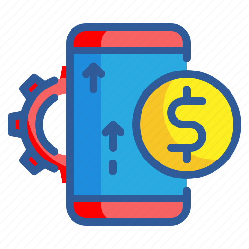 Mobile, coin, money, device, currency, payment icon - Download on Iconfinder