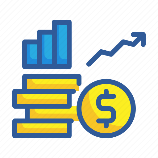 Money, coin, growth, graph, business, marketing icon - Download on Iconfinder
