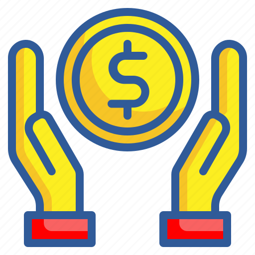 Money, protection, human hand, currency, coin, finance, business icon - Download on Iconfinder