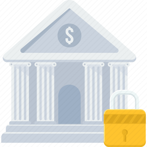 Bank, financial institution, locker, court, finance, stock market, treasury icon - Download on Iconfinder