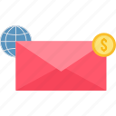 inbox, mail, communication, international, letter, post, send
