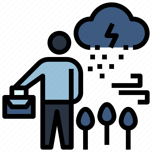 Disaster, nature, environment, thunder, storm icon - Download on Iconfinder