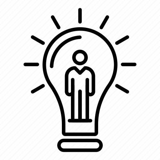 Bulb, business, creative, creativity, idea, light, man icon - Download on Iconfinder