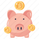 deposit, savings, piggy bank, penny bank, piggy