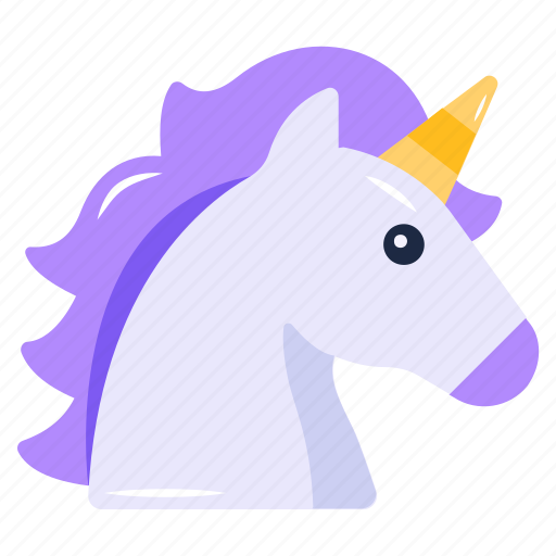 Horned animal, unicorn, mythical creature, pony, horse icon - Download on Iconfinder