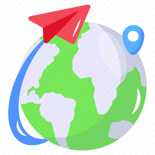 Global message, global mail, global tracking, global location, mail location icon - Download on Iconfinder