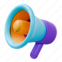 megaphone, announcement, speaker, marketing, sound, advertising, audio