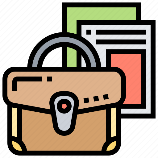 Bag, briefcase, documents, storage, suitcase icon - Download on Iconfinder