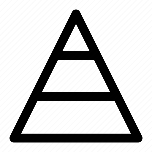 Pyramid, chart, diagram, triangle icon - Download on Iconfinder