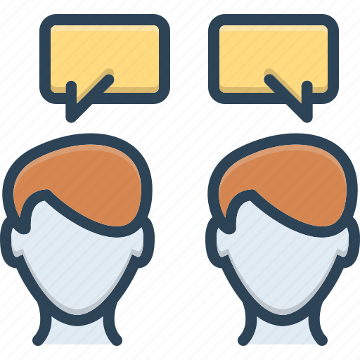 Chatting, chitchat, communication, conversation, discussion, parley, talking icon - Download on Iconfinder