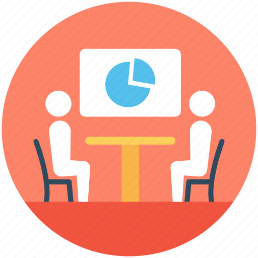 Business meeting, discussion, meeting, presentation, project presentation icon - Download on Iconfinder