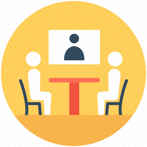 Group meeting, meeting, people, video conference, video meeting icon - Download on Iconfinder